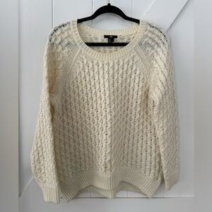 H&M cozy warm cream sweater